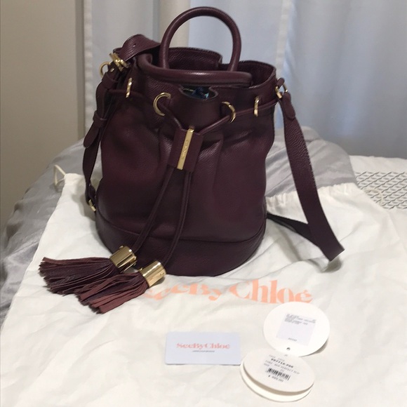 see by chloe vicki bucket bag